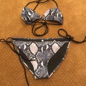 Snakeskin bikini